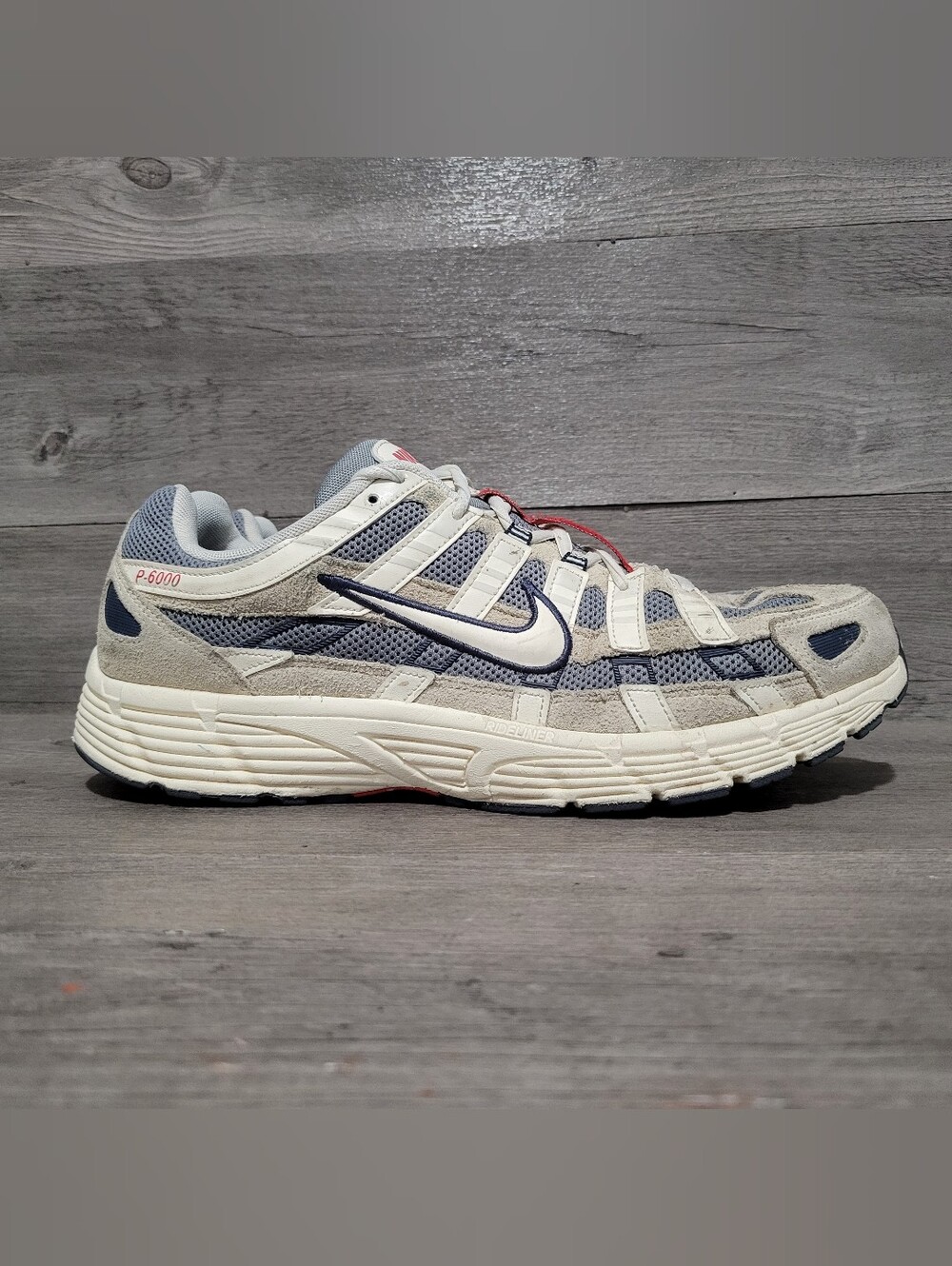 Nike P-6000 Mens Size 14 Independence Day Pack Khaki Blue Pale Ivory IH4382-200